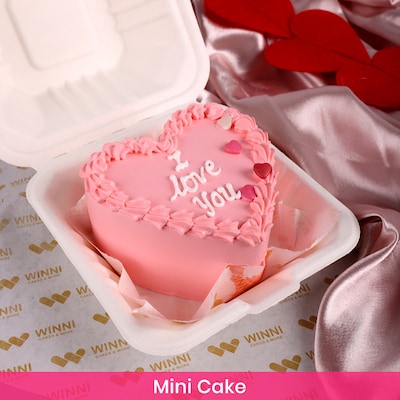 I Love You Mini Vanilla Cake 300 Gm