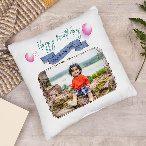 Buy Birthday Quest Personalized Cushion 16 Inches