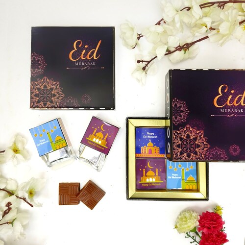 Buy Special Eid Mubarak Gift Box of Dry Fruits Chocolate
