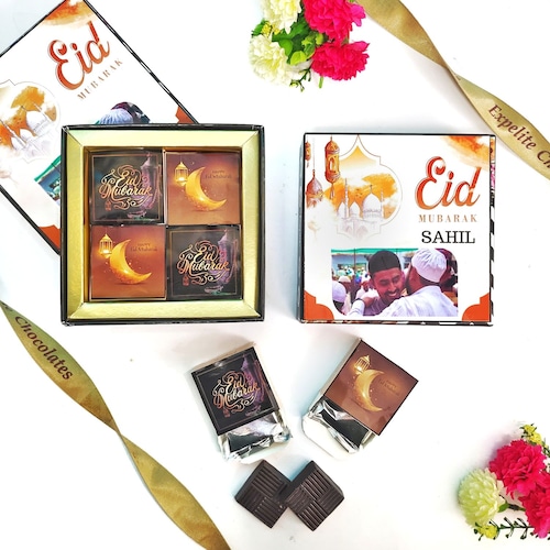 Buy Personalised Eid Special Box of Dryfruits Chocolate