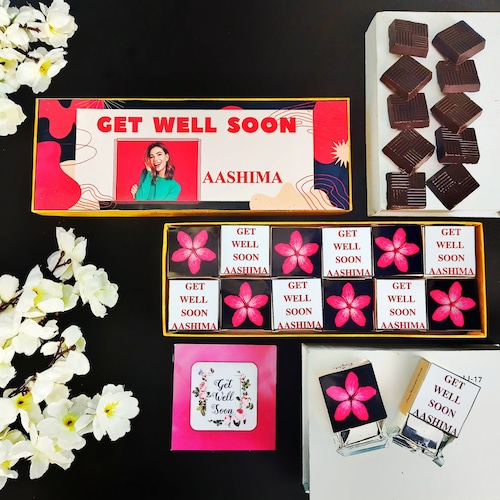 Buy Personalised Get Well Soon Gift of Chocolates