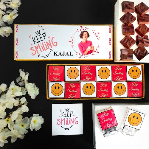 Buy Personalised Keep Smiling Box of Chocolates