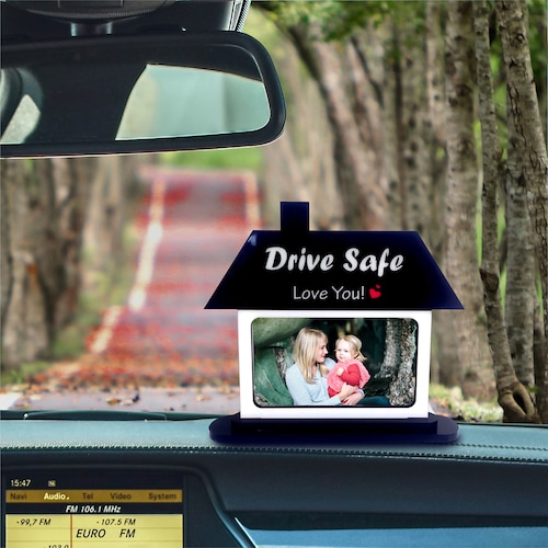 Buy Personalised Drive Safe Car Dashboard Piece