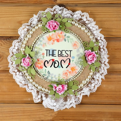 Splendid Best Mom Round Frame