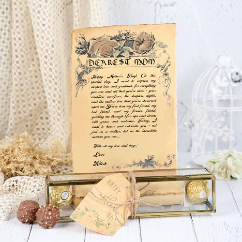Buy Mothers Day Affection Scroll Set with Ferrero