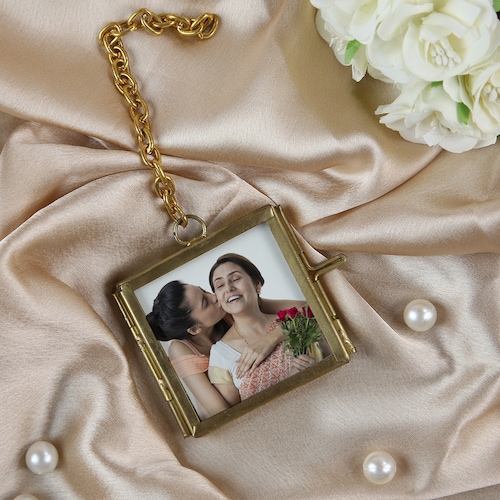 Buy Personalized Square Brass Treasured Frame