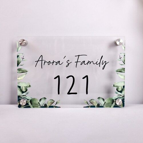 Buy Personalised Stylish Name Plate with Detailing