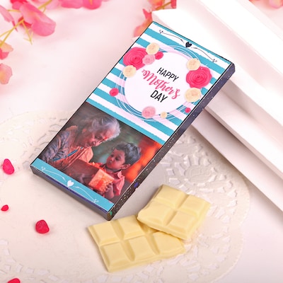 Mothers Day Personalised White Chocolate