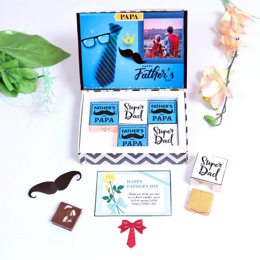 Personalised Fathers Day Premium Chocolate Gift | Winni.in