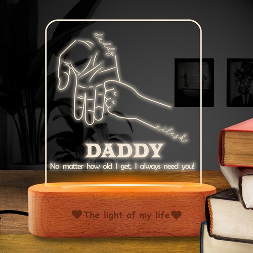 Buy Personalised Daddy Always Need You Lamp