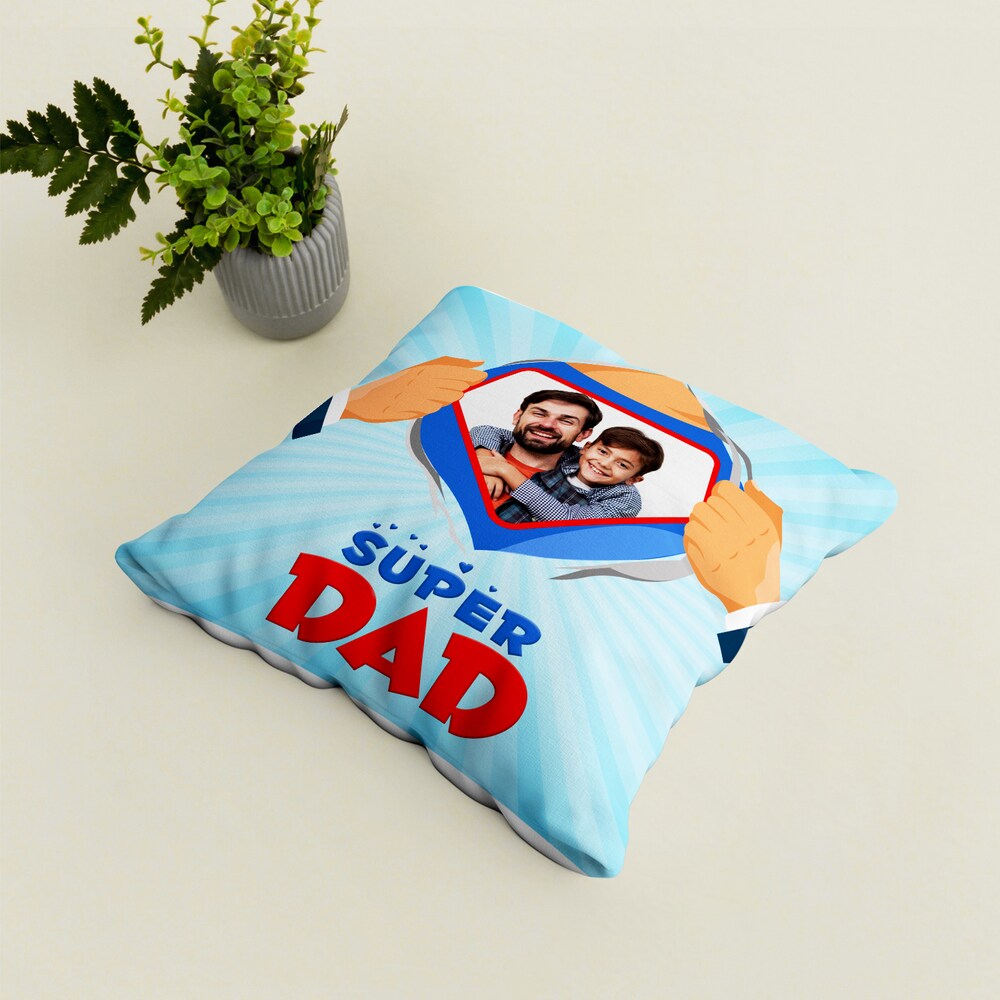 Super Dad Cushion For Coolest Dad | Winni