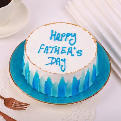 Buy Tempting Vanilla Fathers Day Cake