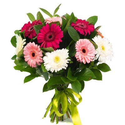 Alluring Mixed Gerberas Bouquet