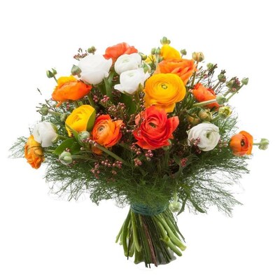 Exquisite Bouquet of Mixed Ranunculus