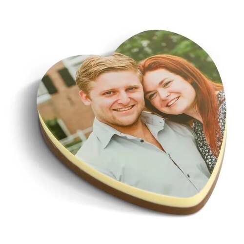 Buy Heart Shaped Photo Chocolate