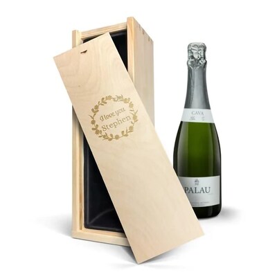 Palau Semi Seco Cava In Engraved Case