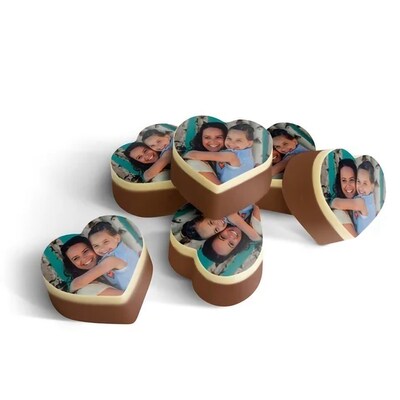 Heart Shaped Personalised Chocolates