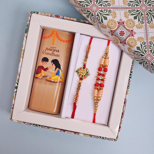 Buy Attractive Rakhi And Chocolate Combo