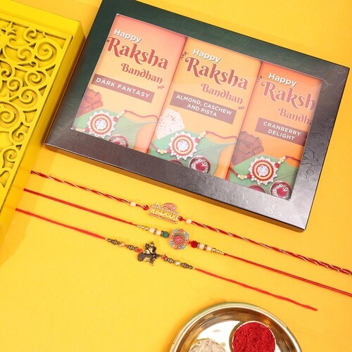 Buy Happy Rakhi And Tempting Chocolates Combo