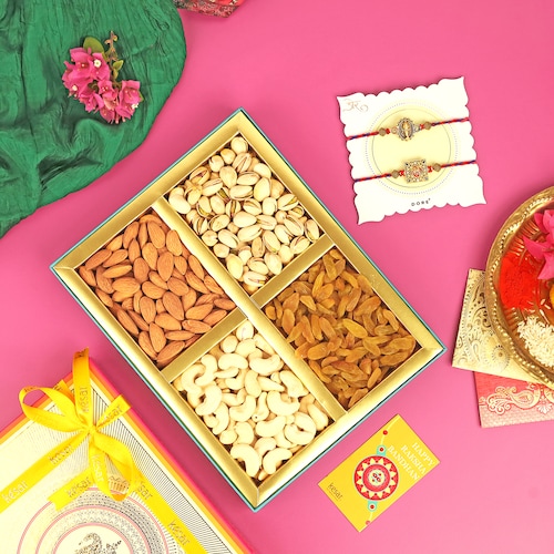 Buy Rakhi with Dryfruit Gift Box