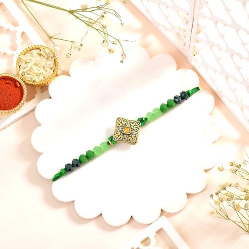 Buy Ravishing Green Rakhi