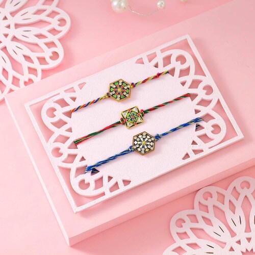 Buy Set of 3 Designer Rakhi