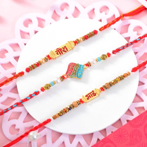 Buy Embellished Rakhi Trio