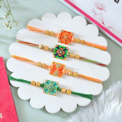 Buy 4 Designer Rakhi