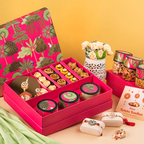 Buy Set of 3 Rakhi with Gift Hamper