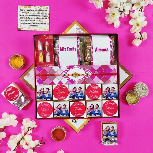 Buy Rakhi Combo Gift with Personalised Essence