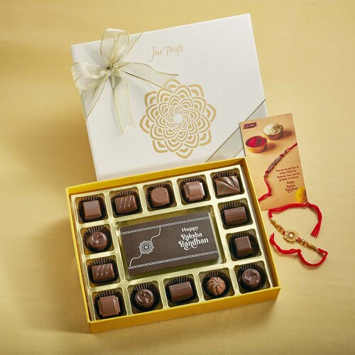 Buy Alluring Mandala Rakhi Chocolate Box