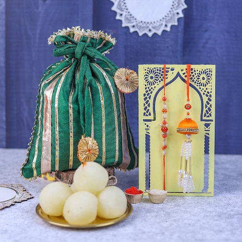 Buy BhaiyaBhabhi Rakhi Bliss with Rasgulla