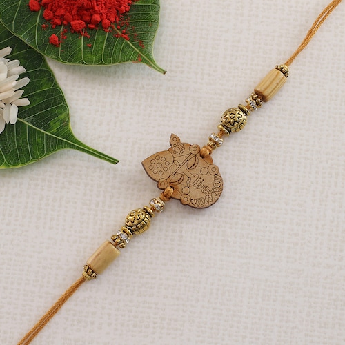 Buy Beautiful Wooden Krishna Rakhi