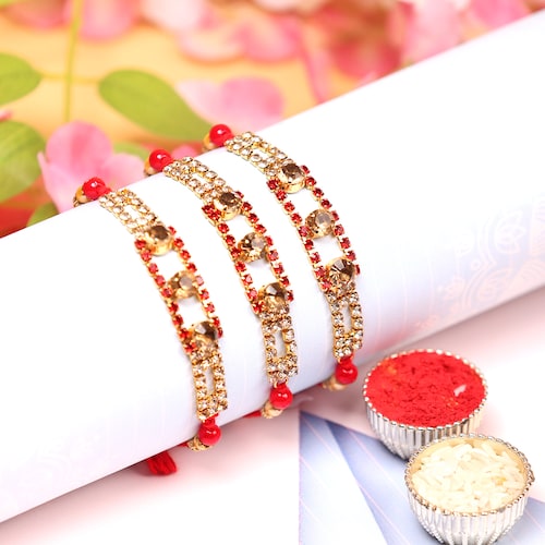 Buy Graceful Rakhi Set of 3