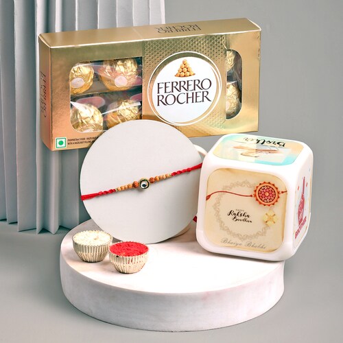 Buy Timeless Love Rakhi with Ferrero