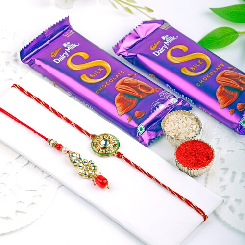 Buy Lumba Rakhi With Chocolate Combo