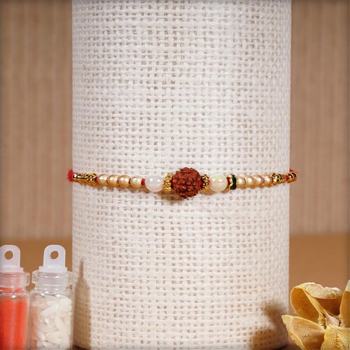 Buy Rudraksh Beads Rakhi