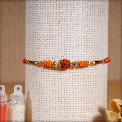 Alluring Rudraksha Rakhi