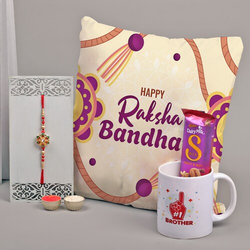 Buy Personalised Comforting Delights Rakhi Gift