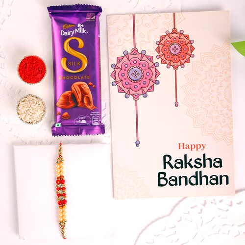 Buy Graceful Rakhi With Choco Delights