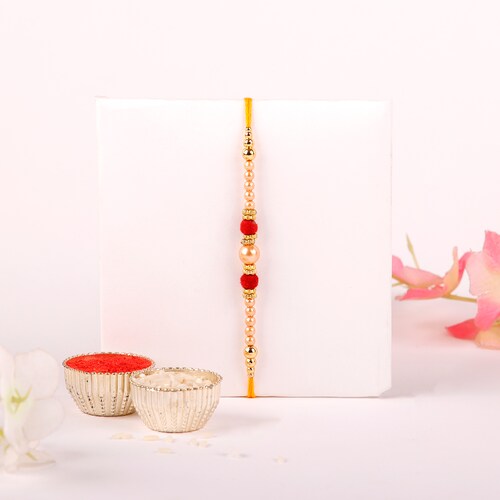 Buy Single Pearl Rakhi for Brother