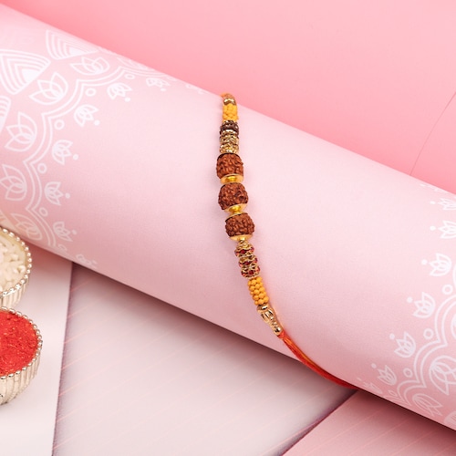 Buy Traditional Rudraksha Rakhi