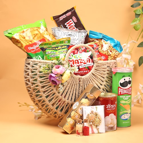 Buy Rakhi Sweets Snacks Gift Hamper