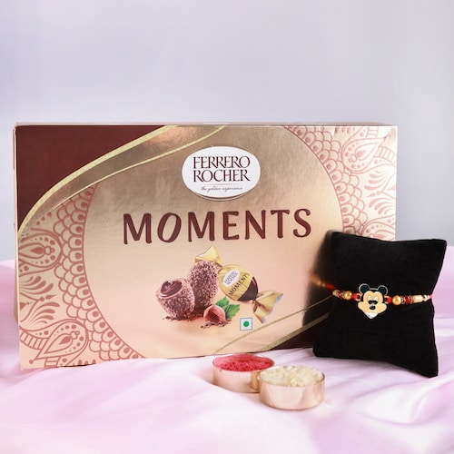 Buy Mickey Mouse Rakhi With Ferrero Rocher Moments Box