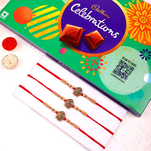 Buy Rakhi Trio with Cadbury Celebration