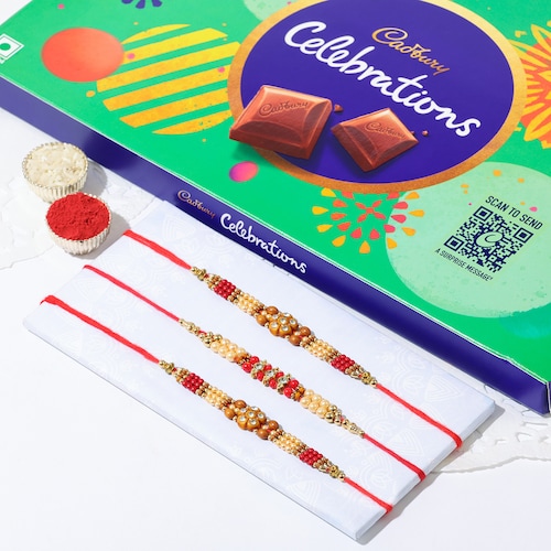 Buy Rakhi Set with Celebration Delight