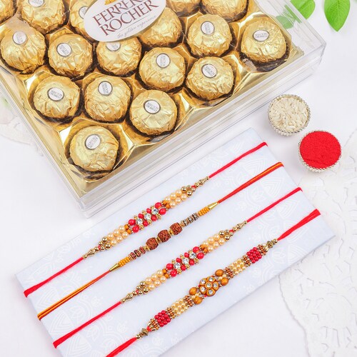 Buy Rakhi Set with Ferrero Rocher