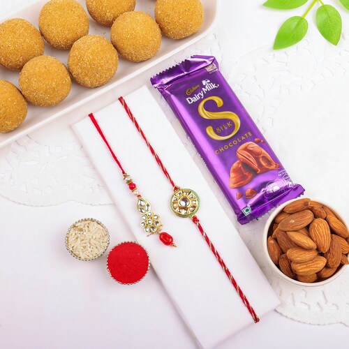 Buy Traditional Delights with Bhaiya Bhabhi Rakhi