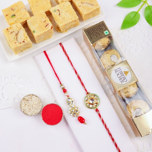 Buy Bhaiya Bhabhi Rakhi and Gourmet Treats