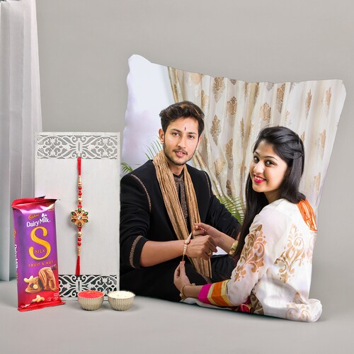 Buy Personalised Cozy Indulgence Rakhi Combo